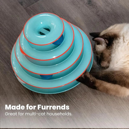 Catstages Interactive Four-Tier Cat Track Toy - Chase Meowtain