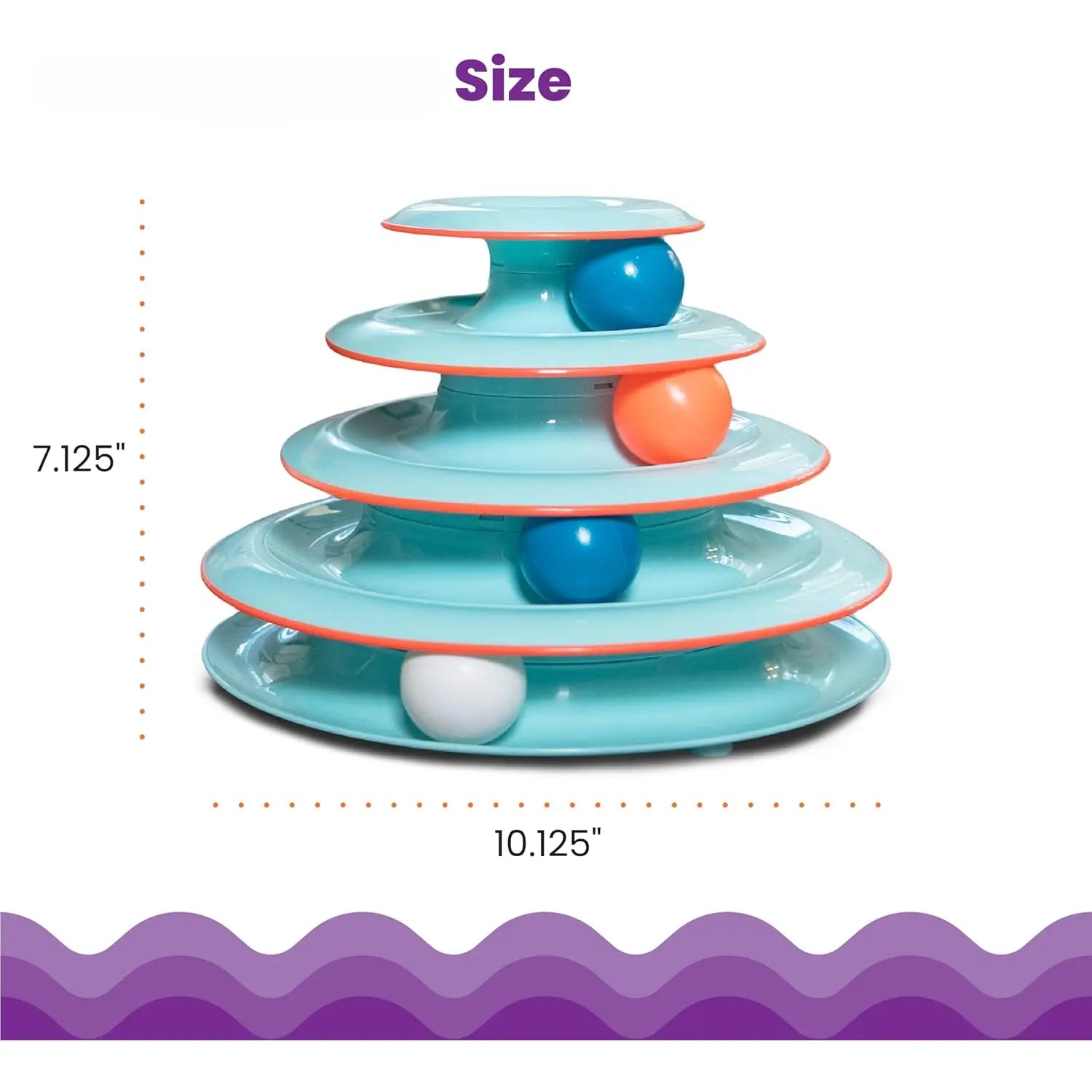 Catstages Interactive Four-Tier Cat Track Toy - Chase Meowtain