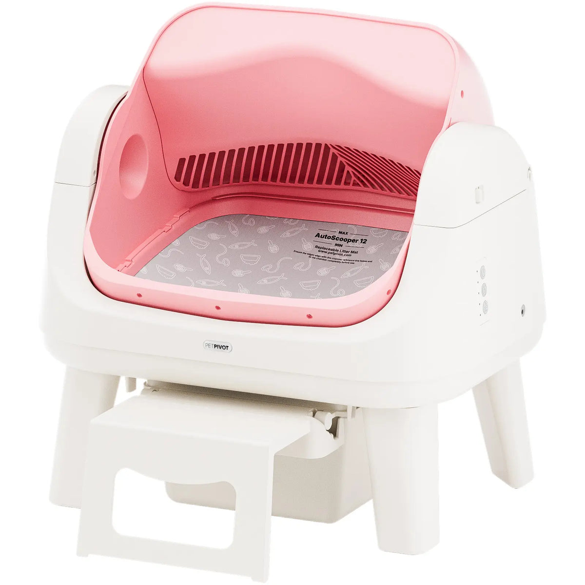 Petpivot Autoscooper 12 Lite Open-Top Automatic Self-Cleaning Cat Litter Box, Easy-Entry Front Step, Triple Safety Protection, No App Required,Sohochic