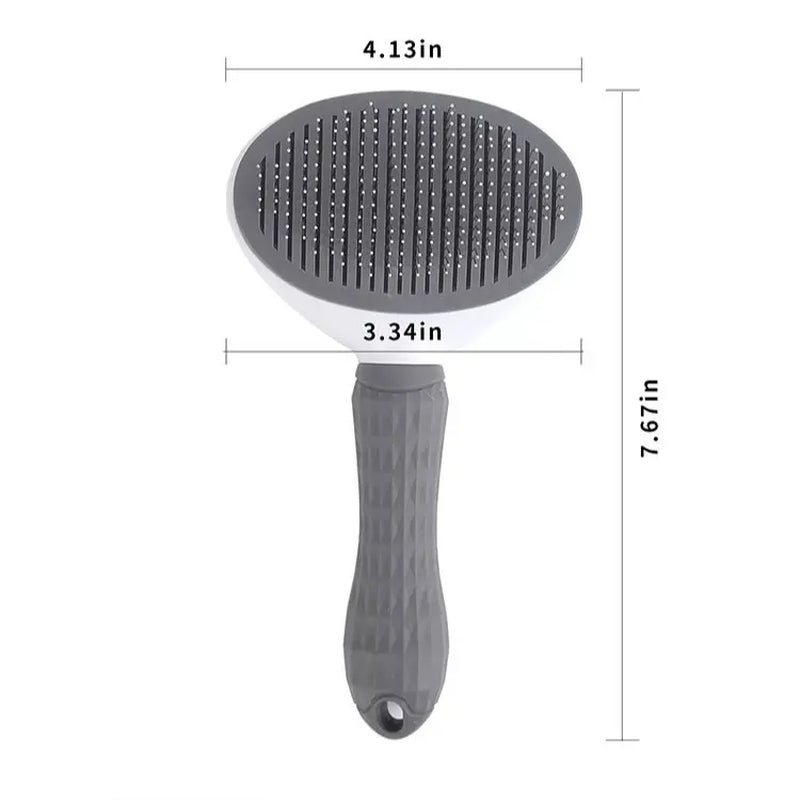 Self-Cleaning Pet Hair Removal Comb for Cats and Dogs - One Button Slicker Brush
