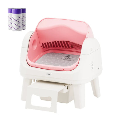 Petpivot Autoscooper 12 Lite Open-Top Automatic Self-Cleaning Cat Litter Box, Easy-Entry Front Step, Triple Safety Protection, No App Required,Sohochic