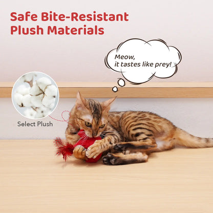Potaroma (DON'T FLAP) 2-Pcs Chirping Bird Cat Toys with Silvervine, Interactive Cat Kicker, Lifelike Tweets, Indoor Kitty Exercise Toys #Summervibes #Petlovers