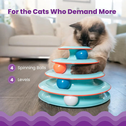 Catstages Interactive Four-Tier Cat Track Toy - Chase Meowtain